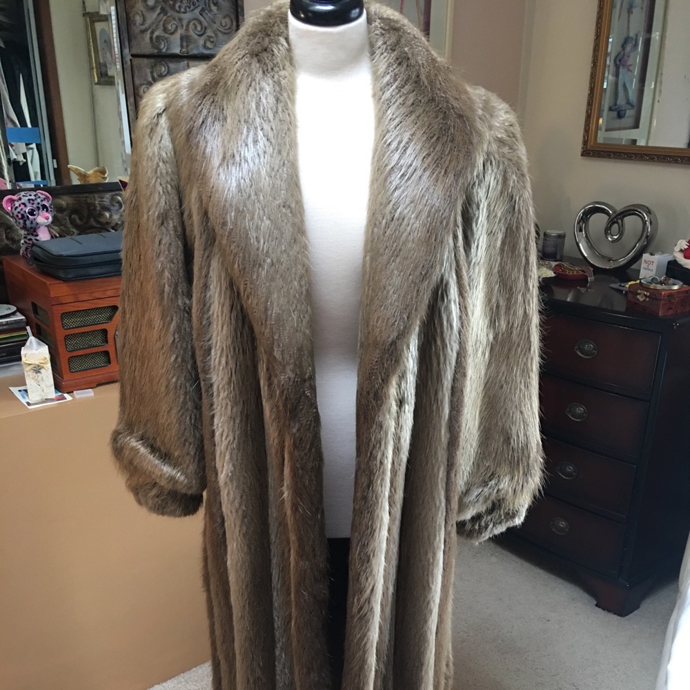 Vintage Natural Beaver Fur Coat